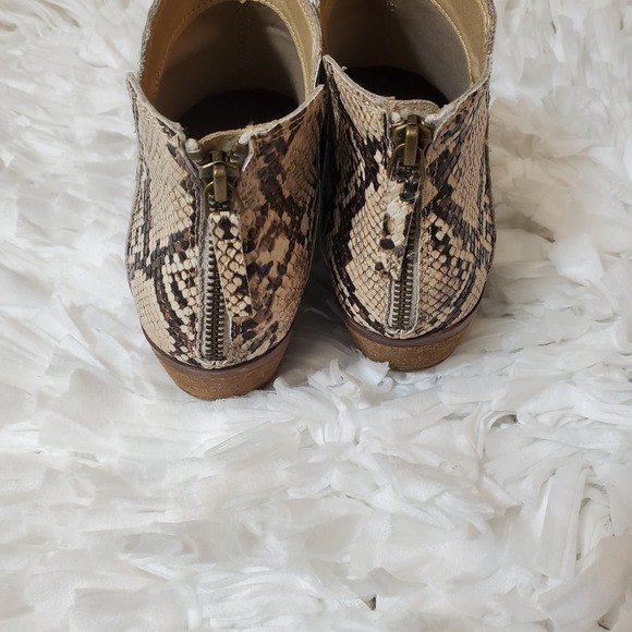 MICHAEL BY MICHAEL SHANNON | NADYA ANKLE BOOTIES SNAKESKIN LEATHER WOMEN SZ 8 - Picture 7 of 17